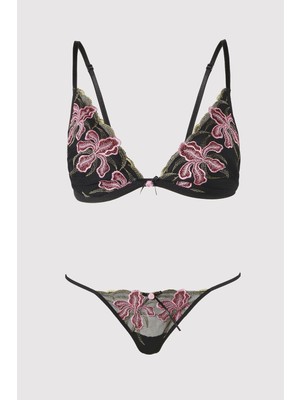 Dantel By Mls Dantel Vintage Rose Bralet Takımı