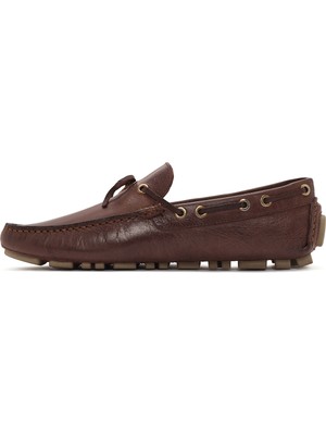 Derimod Erkek Kahverengi Deri Comfort Loafer 24SFD673318