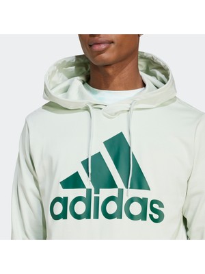 adidas Big Logo Singel Jersey Erkek Kapüşonlu Sweatshirt IX0141