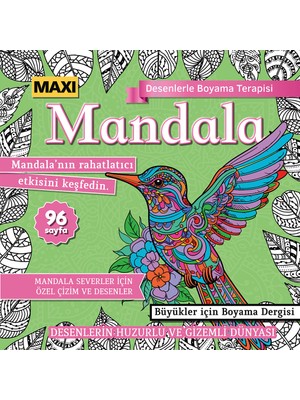 Maxi Mandala Desenlerle Boyama Terapisi 2. Sayı - 2024