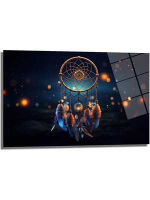 Glazella Düş Kapanı Dekorati̇f Yatay Cam Tablo, Ev Dekorasyon, Ofi̇s Dekorasyon