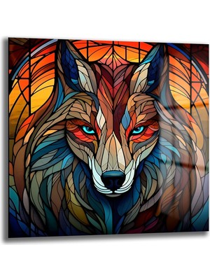 Glazella Asil Kurt Kare Cam Tablo