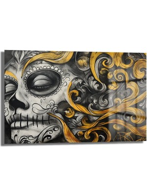 Glazella Modern Dekorati̇f Yatay Cam Tablo