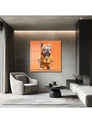 Glazella Minimal French Bulldog Cam Tablo