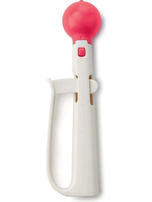 Tupperware Üç Başlıklı Kaşık Böğürtlen Renkli Plastik Malzemeden 55 ml, 30 ml ve 15 ml Kapasiteli