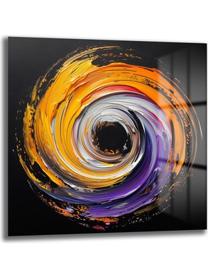 Glazella Soyut Dekoratif Cam Tablo