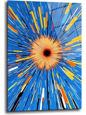 Glazella Ilüzyon Dekorati̇f Di̇key Cam Tablo