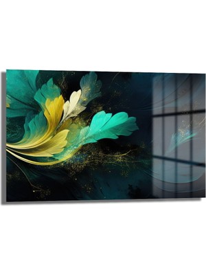 Glazella Dekorati̇f Modern Yatay Cam Tablo