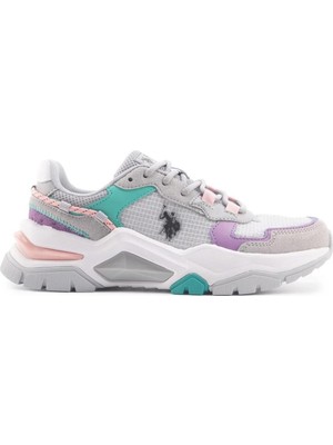 U.S. Polo Assn. Vincent Wmn 4fx Gri Kadın Sneaker