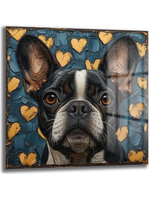 Glazella Kalpli French Bulldog Cam Tablo