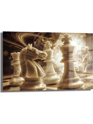 Glazella Santranç Cam Tablo