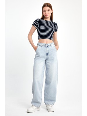 Moon Art Baggy Denim Pantolon 5