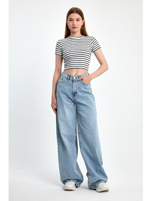 Moon Art Baggy Denim Pantolon 6