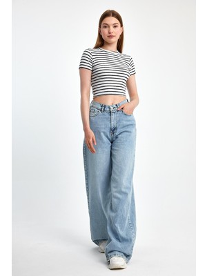 Moon Art Baggy Denim Pantolon 6