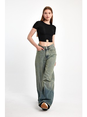 Moon Art Baggy Denim Pantolon 2