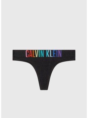 Calvin Klein Siyah - Çok Renkli Kadın Tanga 000QF7833E