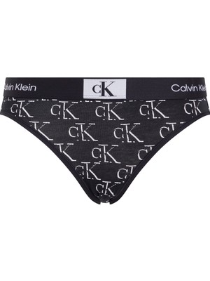 Calvin Klein Siyah - Beyaz Kadın Bikini Külot 000QF7222E