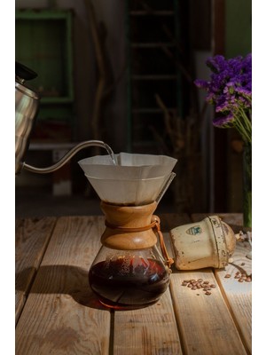 Chemex Cam Kahve Demleme Ekipmanı 800 ml 6 Cup epinox