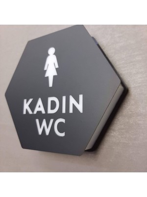 Yönline Honeycomb Serisi Işıklı Erkek&kadın&engelli Wc Yönlendirme Seti