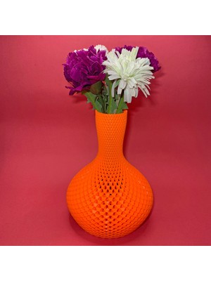 NBShop Origami Dekor Vazo - Turuncu