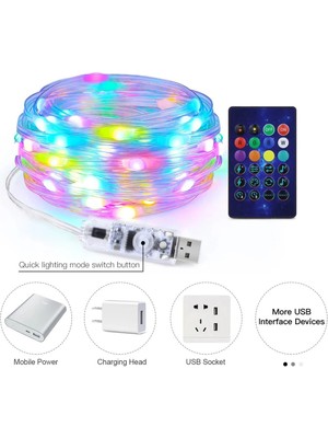 Hiqonic Rgb Ses Kontrollü Kumandalı Telefon Kontrollü Kayar Magic LED Müzik Rgb Şerit Su Geçirmez