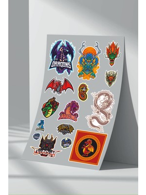 Stickermarket Dragon Sticker Seti (2)