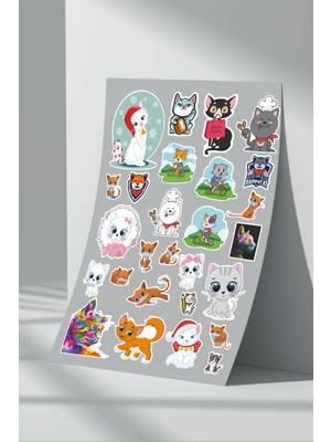StickerMarket Kedi Sticker Seti (10)