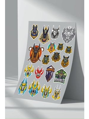 Stickermarket Antik Mısır Sticker Seti (12)