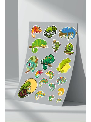 Stickermarket Bukalemun Sticker Seti (2)