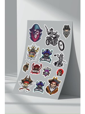 Stickermarket Korsan Kurukafa Sticker Seti (1)