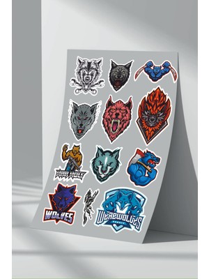 Stickermarket Kurt Wolf Sticker Seti (2)