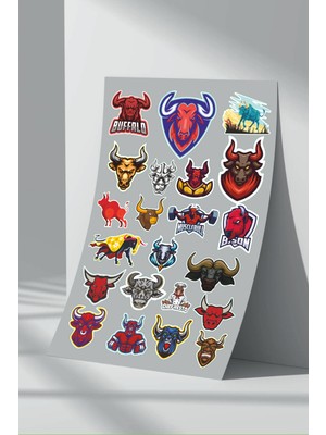StickerMarket Bull Sticker Seti (2)