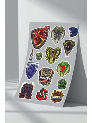 Stickermarket Yılan Snake Sticker Seti (2)