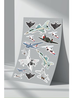 StickerMarket Uçak Sticker Seti (1)