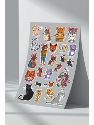 Stickermarket Kedi Sticker Seti (19)