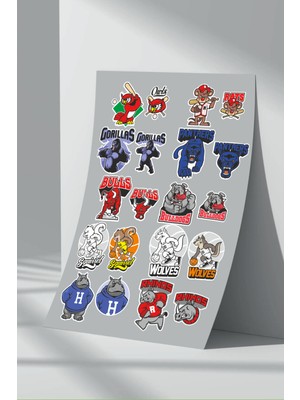 StickerMarket Sport Animal Sticker Seti