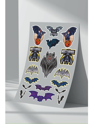 Stickermarket Yarasa Bat Sticker Seti (4)