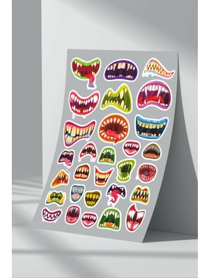 Stickermarket Canavar Sticker Seti (6)