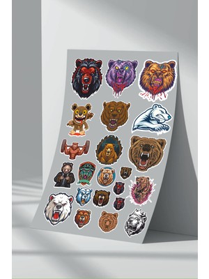 StickerMarket Ayı Bear Sticker Seti (10)