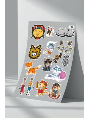 Stickermarket Kedi Sticker Seti (16)