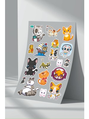 Stickermarket Kedi Sticker Seti (17)