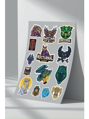 Stickermarket Baykuş Sticker Seti (1)