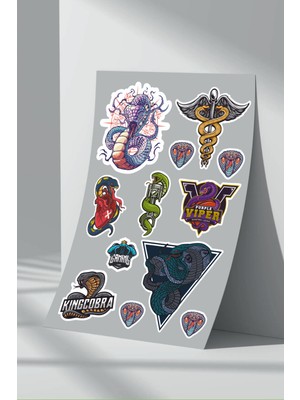 StickerMarket Yılan Snake Sticker Seti (1)