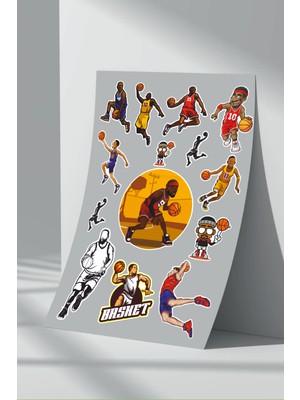 Stickermarket Basketbol Sticker Seti (1)