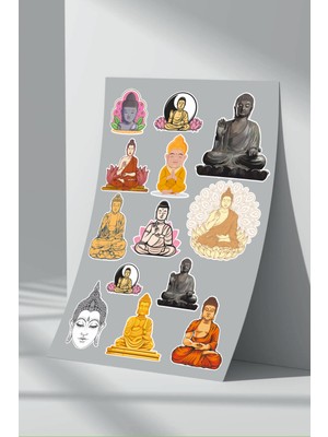 Stickermarket Buda Meditasyon Sticker Seti (1)