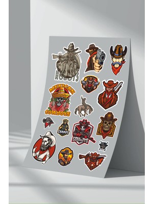 Stickermarket Cowboy Sticker Seti (1)