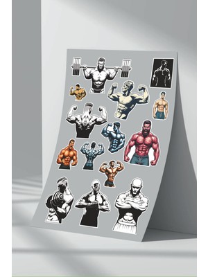 StickerMarket Fitness Gym Sticker Seti (4)