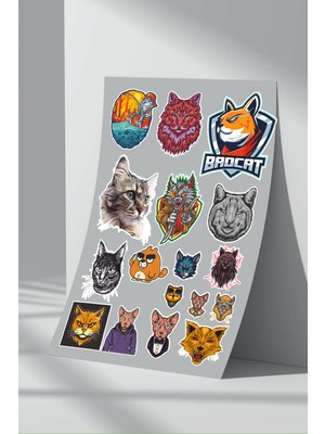 Stickermarket Kedi Sticker Seti (8)