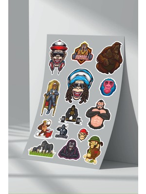 Stickermarket Goril Sticker Seti (1)