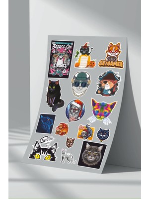 Stickermarket Kedi Sticker Seti (9)